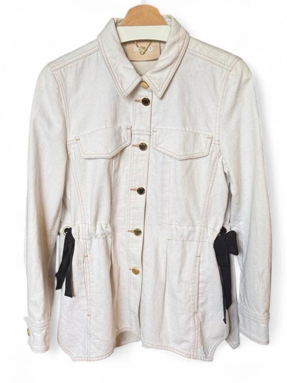 Cream Jean Denim Jacket Juicy Couture Small Fall
